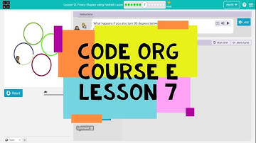 Code.org Course E Lesson 7 Fancy Shapes using Nested Loops - Code.org Lesson 7 Answers