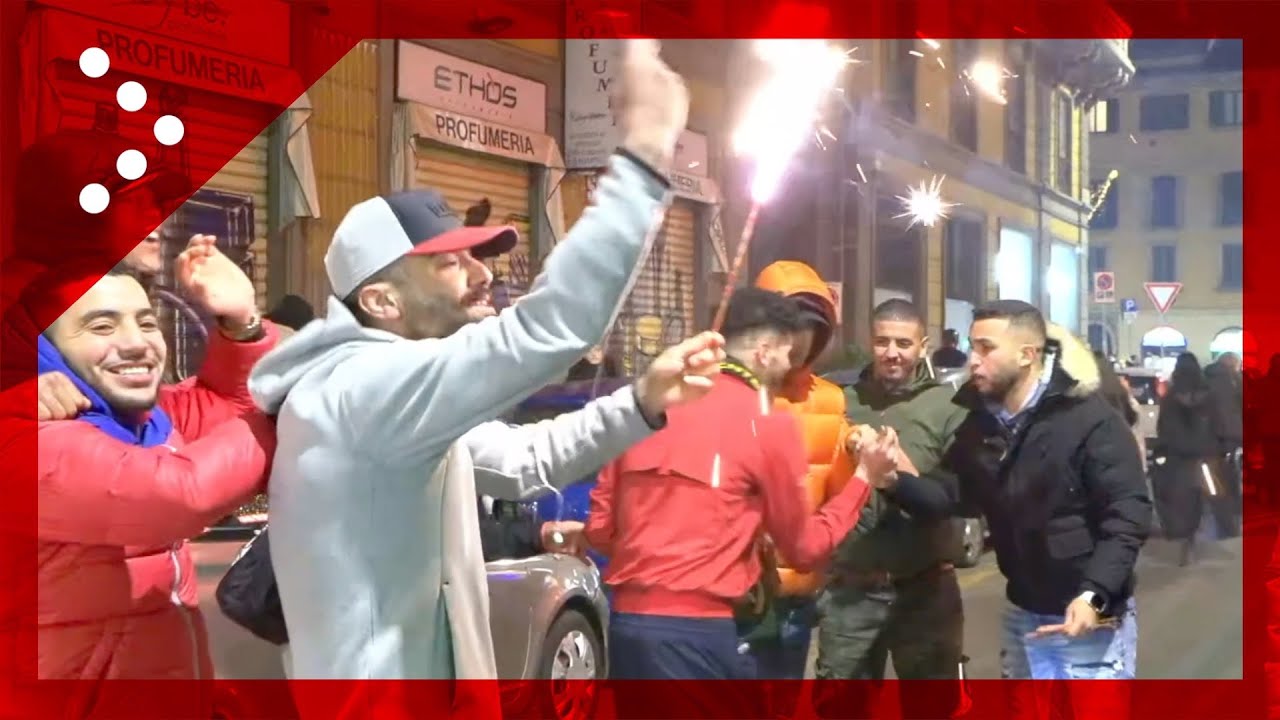 Francia-Marocco, tifosi a Milano: la sconfitta non ferma la festa