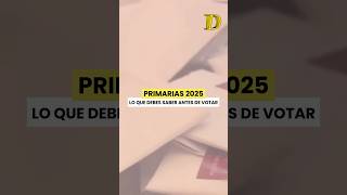 📢 ¡Atención votantes! Estas Primarias 2025 tu mesa podría tener más personas🗳️ Revisa la razón