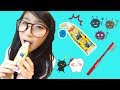 歯磨き粉食べちゃった！虫歯？！寝る前はちゃんと歯みがきしようね！ミニオンズねりチュー 歯磨き粉お菓子 Dental caries with toothpaste snacks!❤︎きらりゆう❤︎