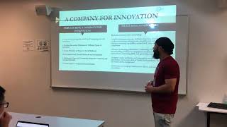 Assignment 3: Individual Presentation to broad of directors