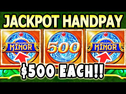 💰 JACKPOT HANDPAY! 💰 DOUBLE Minors Land on Dimes! MORE Winning with @bonustimeslots !
