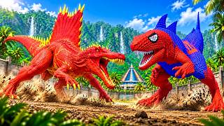 THE FLASH Spinosaurus vs SPIDER-MAN King Shark | Ultimate Superhero Dinosaur Battle 🦖 screenshot 3