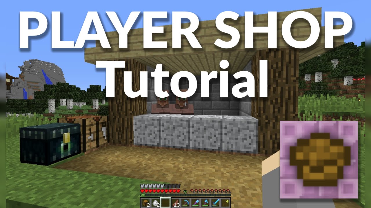 How to make a Player Shop on the Muffincraft Server - YouTube