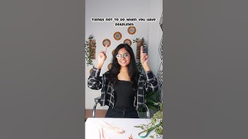 Things not to do when you got busy schedule #CRAFTER #video #craft #artist