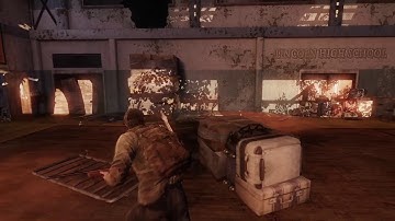 The Last of Us High School bloater encounter, grounded difficulty.