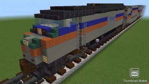 Minecraft MARC Train F59PHI Locomotive Tutorial