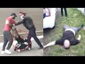 Полицейский подрался с мужчиной с ребенком! Что происходит с людьми
