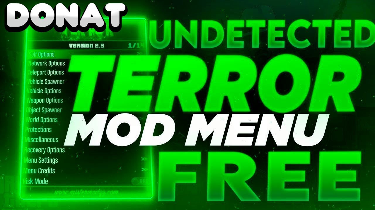 TERROR MOD MENU | GTA 5 ONLINE MOD MENU | FREE MONEY * UNDETECTED | NO BAN 2024