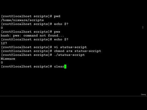 115   Exit Status in Shell Scripting