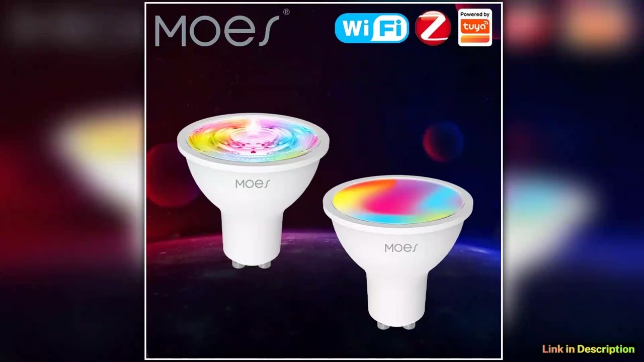 MOES Tuya ZigBee GU10 WIFI Smart LED Bulbs RGB CW White 5W Dimmable Lamps Smart Life APP Control Li