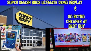 Super Smash Bros Ultimate Demo Display At Best Buy & Go Retro Pricing