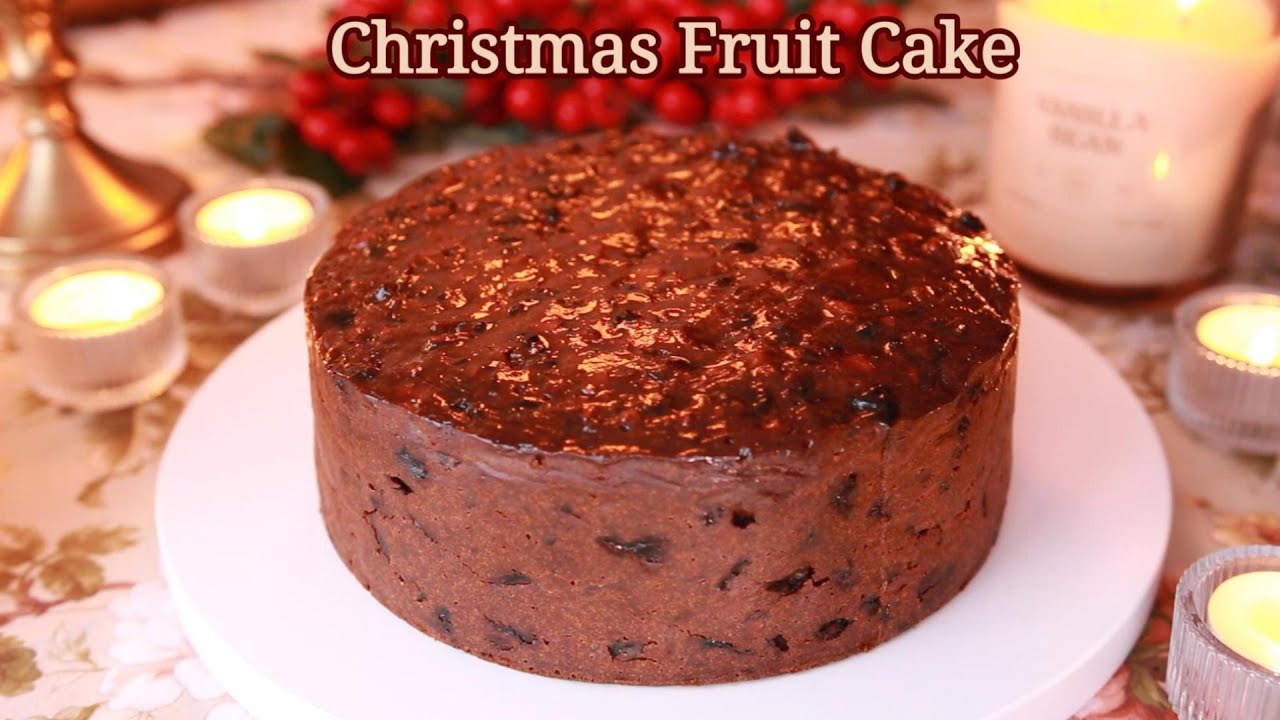Moist Christmas Fruit Cake ♡ Bake With Me