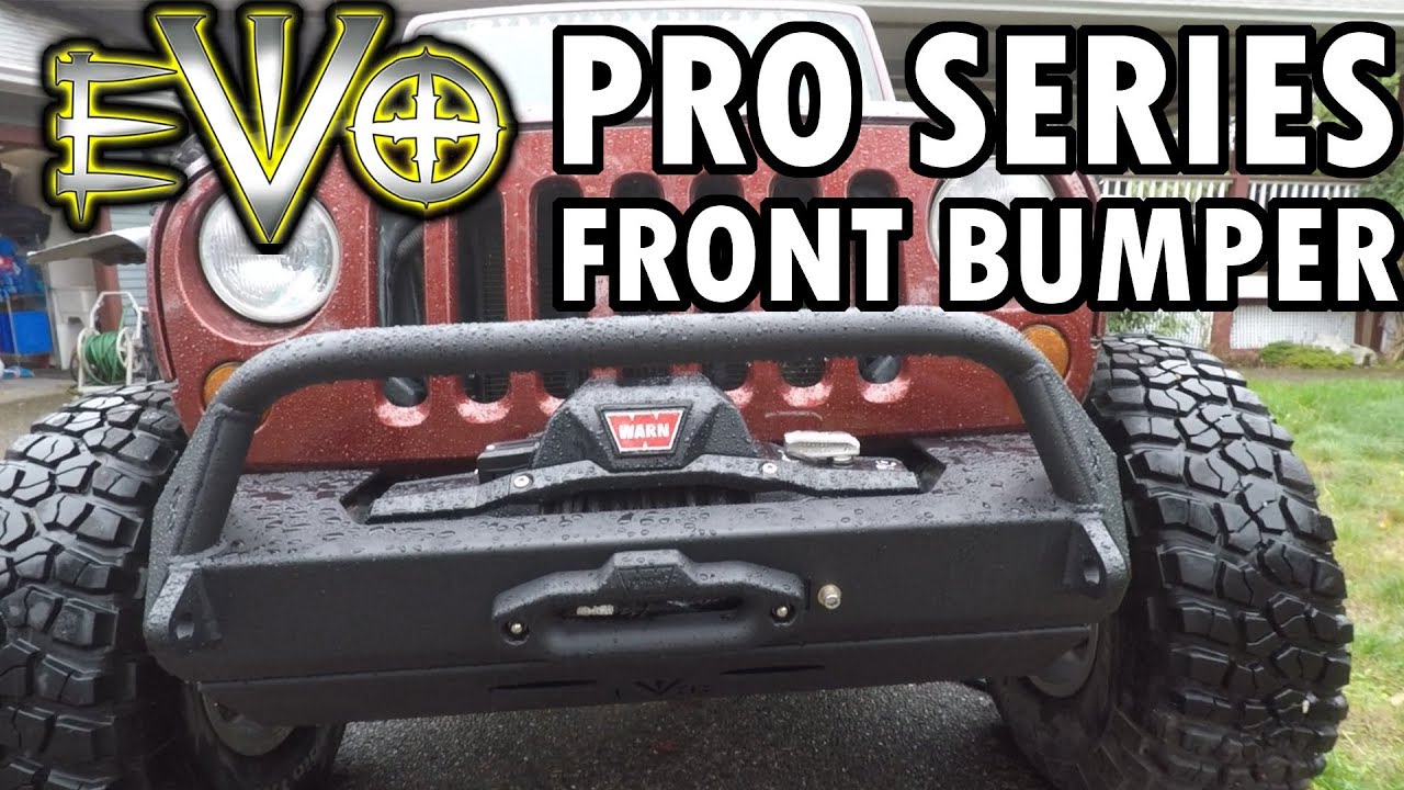 EVO MFG Pro Series Bumper Install Guide | Jeep Wrangler Mods - YouTube