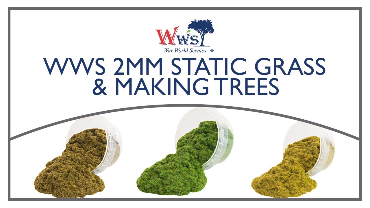 WWS 2mm Winter Statische Grasfasern – 500ml, Für Modellbahn, Dioramen & Modellbau