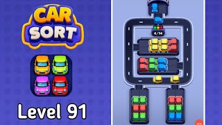Car Sort Level 91 Answer | Car Sort: Color Puzzle Level 91 Walkthrough Solution 