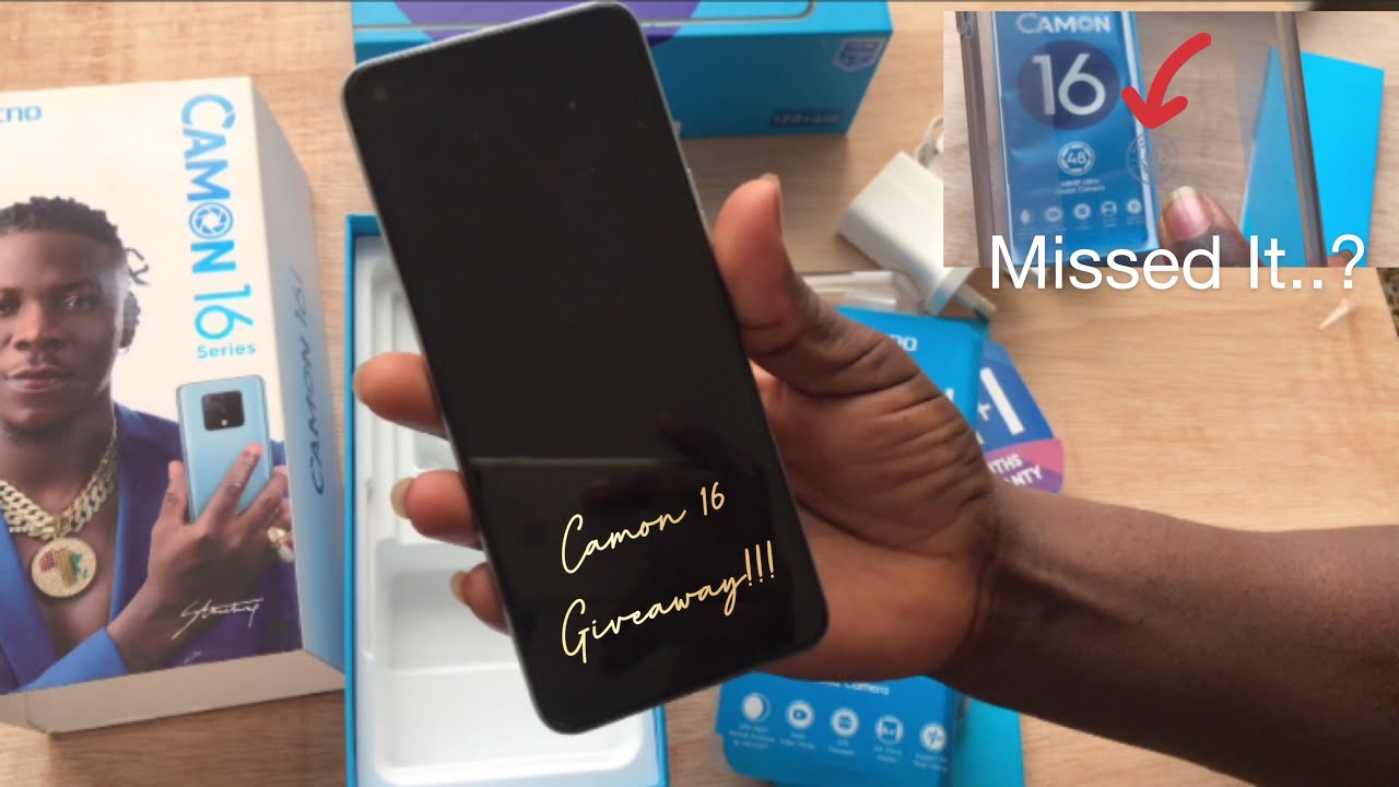 Tecno Camon 16 full unboxing / initial impressions & giveaway (Things u missed about it)nearly great