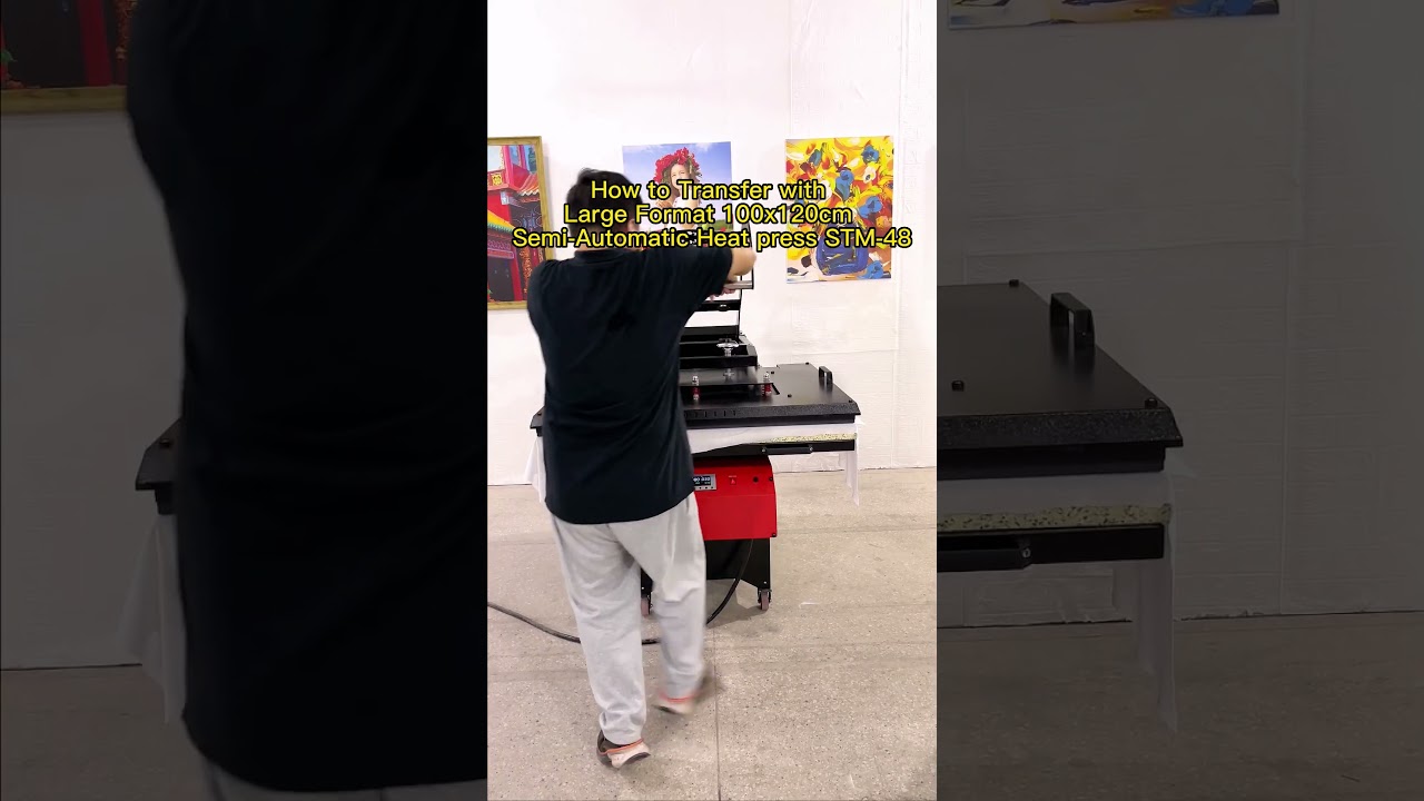 How to Transfer Cloth with STM Large Format Semi-Automatic Heat Press