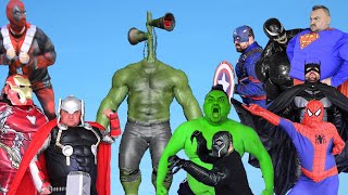 Superheroes VS Siren Head Hulk