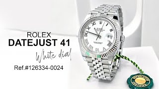 Rolex Datejust 41 Oystersteel and white gold Ref# 126334-0024