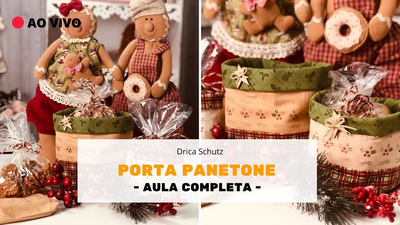 AULA PORTA PANETONE/BOLACHAS COM 3 TAMANHOS + SORTEIO | Café com Drica