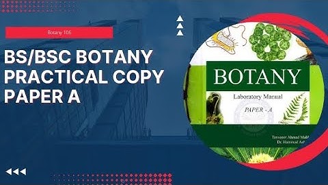 Bs semester- 1 Botany practical file 2022 | B.Sc Botany practical file | Botany practical notebook|