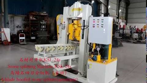 Automatic cube splitting machine stone splitter cobble stone cutting machine