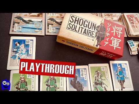 Shogun Solitaire Travel Game Playthrough | Worthington Publishing | Solo Wargame