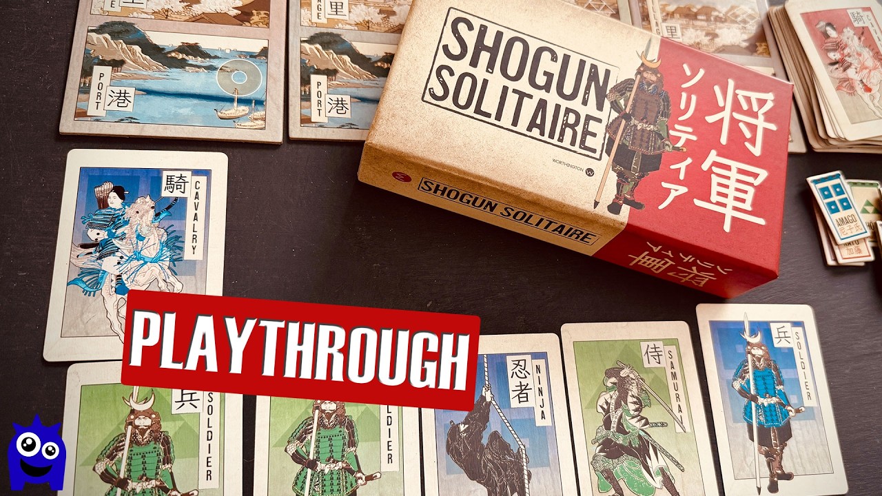 Прохождение игры Shogun Solitaire Travel Game | Worthington Publishing | Одиночная военная игра