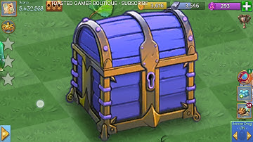 Merge Dragons ☆ Open GIANT Purple Daily Treasure Chest & Merge 5 Glowing Vermillion Dragon Trees