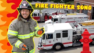 Fire Fighter Song for Kids - Awesome Fire Trucks