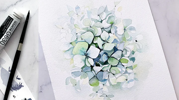 Watercolor Tutorial Hydrangea Flowers