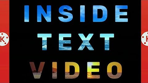 How To Add Text Inside Video|Kinemaster Tutorial