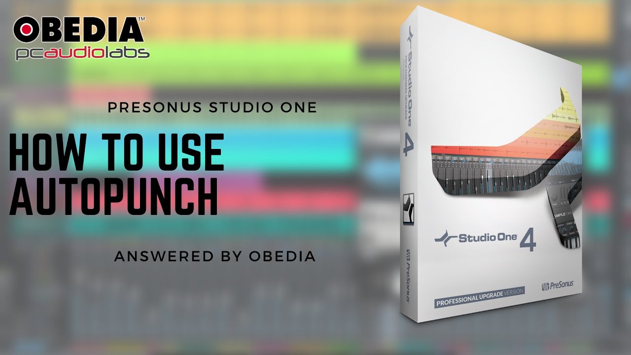 How to use Autopunch in Studio One YouTube
