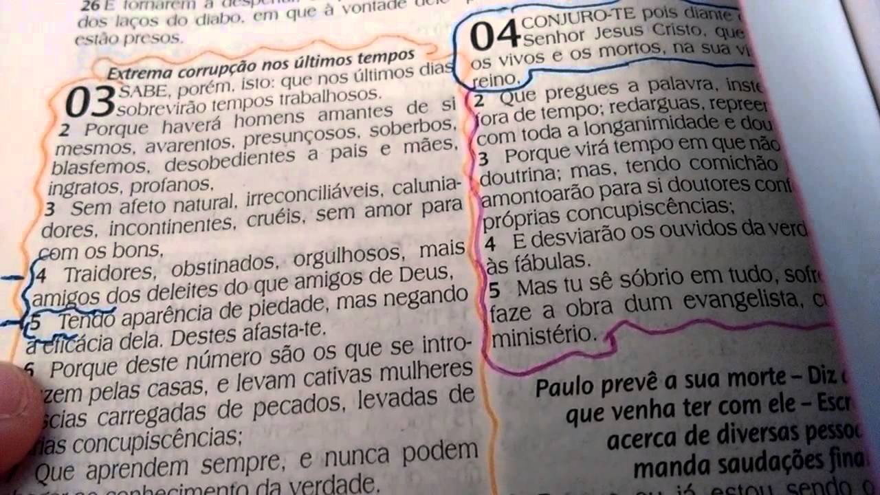 Estudo Bíblico 2 Timóteo 35 Estudo Biblico para o seu dia a dia Estudo Bíblico 2 Timóteo 35 Estudo Biblico para o seu dia a dia