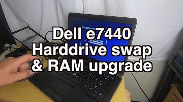 Dell Latitude e7440 laptop SSD  hard drive and ram swap