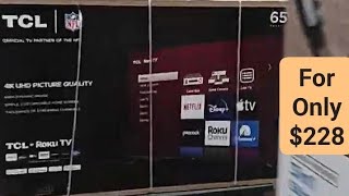 65" TCL TV FOR ONLY $228 (BLACK FRIDAY DEAL 2023 AT WALMART) 😮 #blackfriday #walmart #tcltv #fyp Walmart Black Friday Tcl 65 Tv 228 Vs 55 188 Review