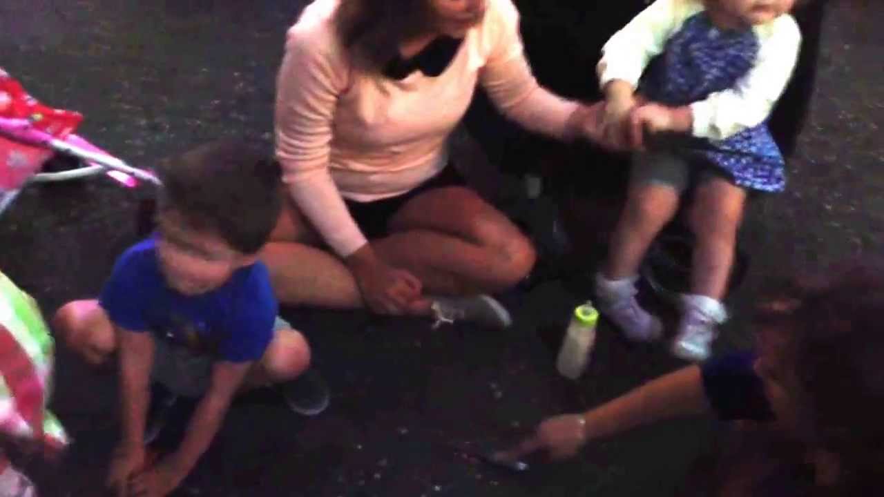 Carson and Courtney playing.