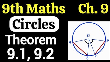 Class 9 Maths Chapter 9 Circles Theorem 9.1 and 9.1 | Proof by JP Sir