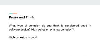 Coupling and Cohesion in Software Design