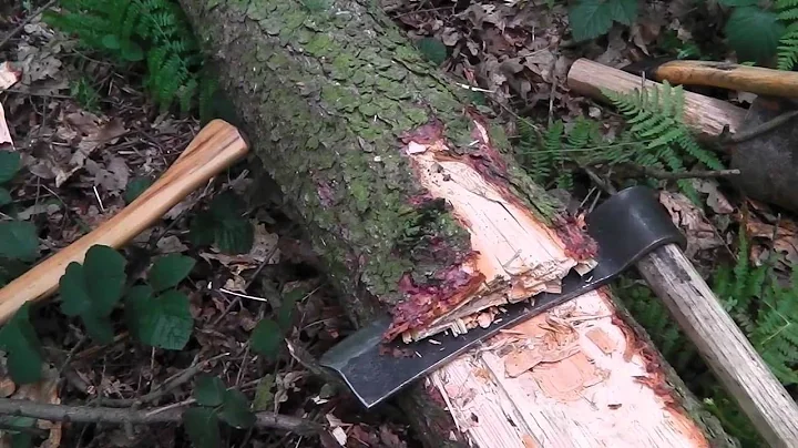 Making a beam, hewing, using froe, axe and adze