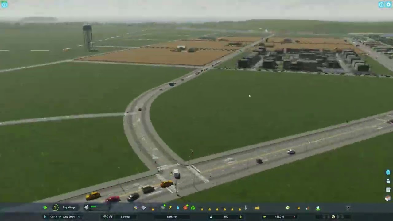Cities Skylines 2  - Darkston - No Mods - 0 to 10K - 4x Speed