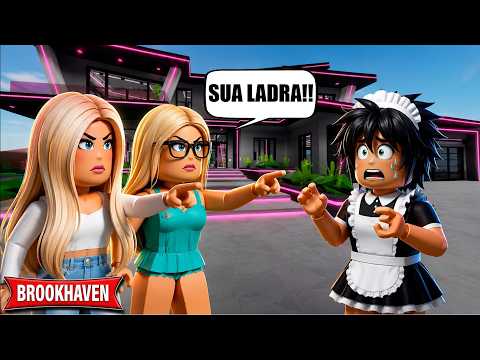 WE HIRED A WOMAN TO CLEAN OUR MANSION BUT SHE WAS ACTUALLY A THIEF😮- Brookhaven RP🏡