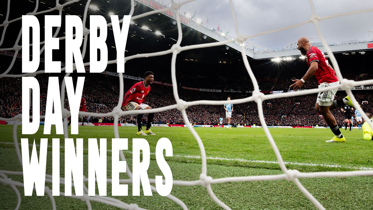 Goles ganadores del United en el derbi de Manchester