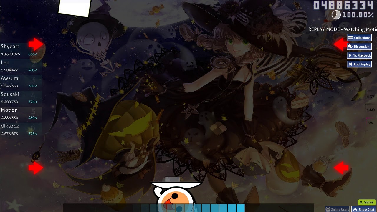 [osu!catch] Motion | Lite Show Magic - TRICKL4SH 220 [TERROR] SS 528pp #1