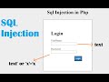 What is SQL Injection ? How to prevent SQL Injection Attack in php/mysql ?