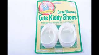 Cabbage Patch Kids, Mint In Package, Cute Kiddy Shoes, White Shoes, New Old Store Stock