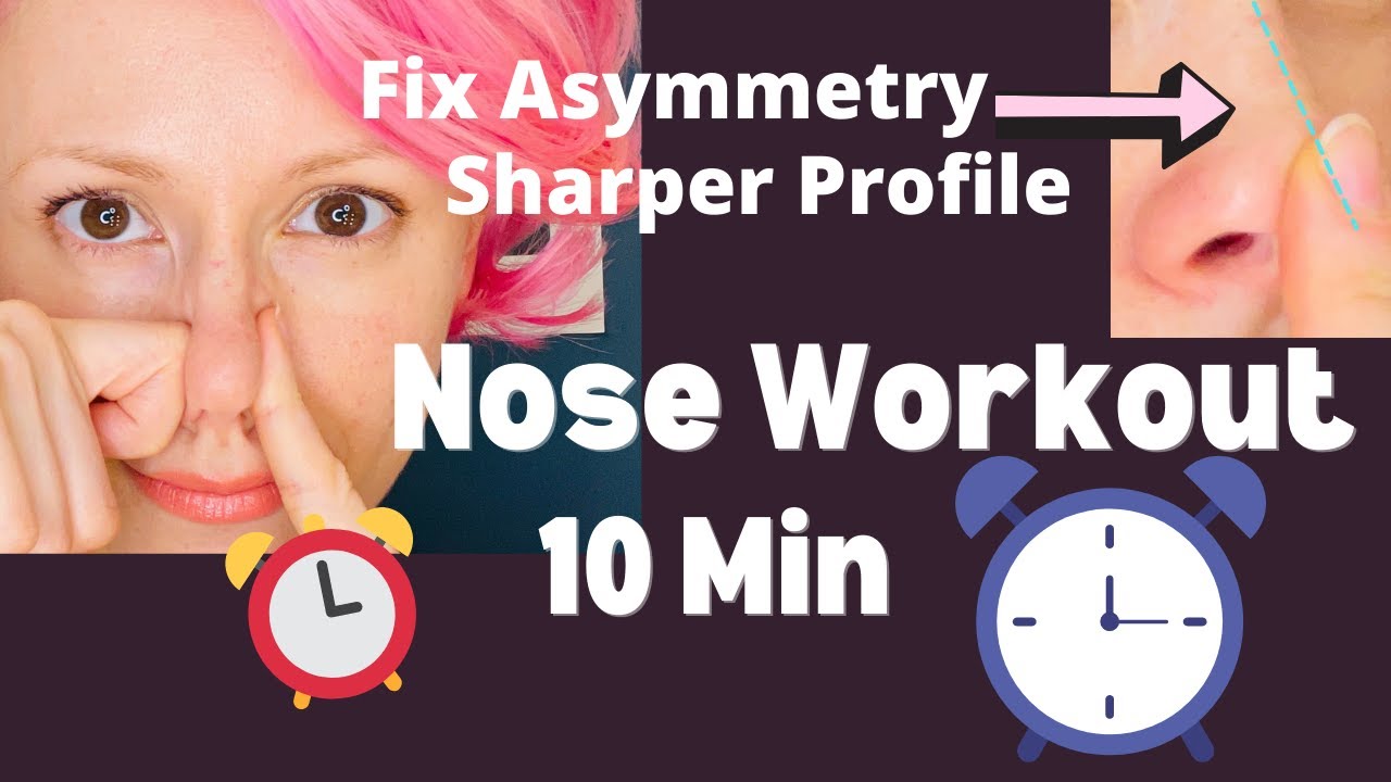 10 Minutes-Nose Slimming, Smaller Tip, Fix Asymmetrical Nose, Decongestion