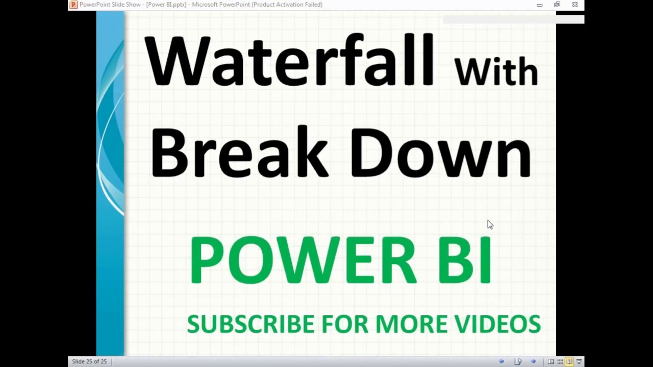 Power Bi Waterfall Chart Multiple Measures