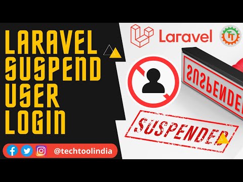 Laravel Suspend User | Ban User in Laravel | Disable use in laravel | Laravel user login disable